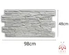 A panel of faux stone wall cladding is shown with dimensions indicated. Produktbild-Vorschau
