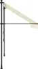 Zaťahovacia markíza krémová 250x150 cm látka a oceľ Náhľad obrázku produktu 5