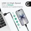 CELLONIC Cavo USB da 1m per telefono smartphone, Anteprima dell’immagine prodotto 5