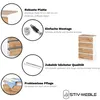 STIV Meubles | Commode 4 tiroirs | Blanc Mat / Chêne Wotan Voir les images du produit 4