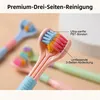 Dreiseitige Zahnbürsten 3D Rundumpflege 5er Pack – Weiche Produktbild-Vorschau 6