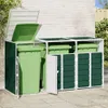 vidaXL Odpadkový box na 3 tony zelený 216x81x115 cm oceľ Náhľad obrázku produktu 7