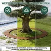 XINZI Metalowa obrzeża trawnika Okrągłe, rdzawe – solidny Podgląd zdjęcia produktu 6