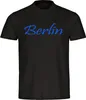 multifanshop Herren T-Shirt - Berlin blau - Schriftzug, Produktbild-Vorschau 1