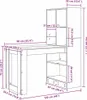 vidaXL Psací stůl Sonoma dub 122 x 67 x 145 cm Materiál na Náhled obrázku produktu 8