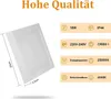 ZMH LED Deckenleuchte Flach Modern LED Lampe Weiß Eckig Produktbild-Vorschau 2