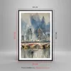 Gerahmtes Poster - Schwarzer Rahmen - London Aquarell Produktbild-Vorschau 5