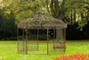 CLP Gazebo Romantik V2 rotondo 350 cm, marrone antico Anteprima dell’immagine prodotto 1