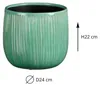 Mica Decorations Pflanzentopf - Keramik - weis glanzend / Produktbild-Vorschau 3