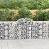 Gabionen mit Hochbogen 14 Stk 200x50x100/120cm Verzinktes Produktbild-Vorschau 1