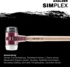 Kladivo SIMPLEX 80 mm, gumové/Superp. Halder | Náhľad obrázku produktu 23