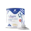A product shot of a collagen supplement container with a scoop of powder in the foreground. Produktbild-Vorschau