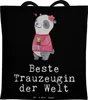 Mr. & Mrs. Panda Tote Bag Panda Beste Trauzeugin der Welt - Produktbild-Vorschau 1