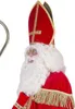 A man dressed as Saint Nicholas, wearing a red robe and a bishop's mitre. Anteprima dell’immagine prodotto