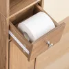 A close-up view of a wooden drawer with a roll of toilet paper inside. Náhled obrázku produktu
