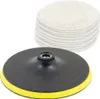Bituxx 180mm Klett Poliertelleraufsatz inkl. 10 Wollpads Produktbild-Vorschau 1