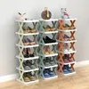 360Home Einfaches Schuhregal abnehmbar Grün 8 Ebenen Produktbild-Vorschau 3