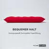 A red cushion is shown against a white background with text and a logo. Anteprima dell’immagine prodotto