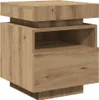 vidaXL Table de nuit avec lampes LED Chêne Artisan Voir les images du produit 4