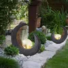 LED Mondsichel Solarleuchte mit Glaskugel Höhe 30,5 cm Produktbild-Vorschau 20