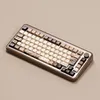 A mechanical keyboard is displayed on a plain background. Produktbild-Vorschau