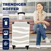 MuchoWow® Koffer Handgepäck Trolley Rollkoffer Kleine Produktbild-Vorschau 2