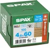 A product box for SPAX screws, showing product details and branding. Anteprima dell’immagine prodotto