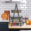XINZI 3-stufiger Obstständer Metall Schwarz - Aus Produktbild-Vorschau 11