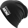 Huuraa Beanie Bevor du fragst Nein Schriftzug Black One Produktbild-Vorschau 1