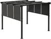 Outsunny Pergola avec 3 toiles coulissantes 3 x 3 m Voir les images du produit 1