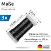 ECENCE Blumendraht 3x Myrtendraht geglüht aus Eisen in der Produktbild-Vorschau 4