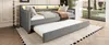 Schlafsofa 90x200 Grau – LED-Beleuchtung, USB, ausziehbares Produktbild-Vorschau 16
