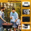 Holzkohlegrill Kugelgrill Campinggrill mit Deckel und Produktbild-Vorschau 6