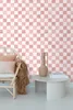 ESTAhome carta da parati scacchi rosa e bianco 50 x 900 cm Anteprima dell’immagine prodotto 4