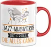 Jazz-Musikerin Geschenk Tasse Becher Die Frau Die Allen Produktbild-Vorschau 1