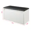 Panca Degerfors con cassetto 80 x 39 x 45 cm bianco/nero Anteprima dell’immagine prodotto 4