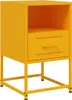 vidaXL Nachttisch Senfgelb 36x39x60,5 cm Stahl Produktbild-Vorschau 2