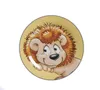 A plate with a cartoon lion illustration on a yellow background. Anteprima dell’immagine prodotto