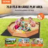 VEVOR Bac à sable en bois avec couvercle, bac à sable Voir les images du produit 2