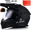 LS2 MX702 Pioneer II casque de motocross solide, noir mat, Voir les images du produit 5
