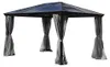 Pavillon Gartenpavillon 3x4 Taneo anthrazit aus Aluminium Produktbild-Vorschau 3