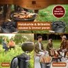 BLACK OAK Ascheeimer FOGO 10L – Schwarz mit Deckel, Produktbild-Vorschau 8