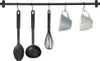 Küchenreling-Halter Metall-Haken Schwarz Halter für Produktbild-Vorschau 5
