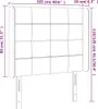 vidaXL LED Kopfteil Taupe 103x16x118/128 cm Stoff Produktbild-Vorschau 6