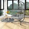 HinHocker hangstoel voor 2 personen met frame, antraciet, Productafbeelding-voorbeeld 2