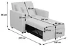 Schlafsessel HWC-L90, Klappsessel Gästebett Relaxsessel, Produktbild-Vorschau 6