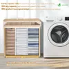VOUNOT® VOUNOT Wäschekorb Bambus mit Deckel, 150L Produktbild-Vorschau 4