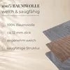 Badematte 60x100 cm Braun Mocca Labyrinth Badteppich 100% Produktbild-Vorschau 5