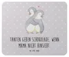 Mr. & Mrs. Panda Mauspad Tante Schokolade - Grau Pastell - Produktbild-Vorschau 1