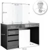 Vicco Schminktisch Sherry, 120 cm mit LED Beleuchtung, Produktbild-Vorschau 3